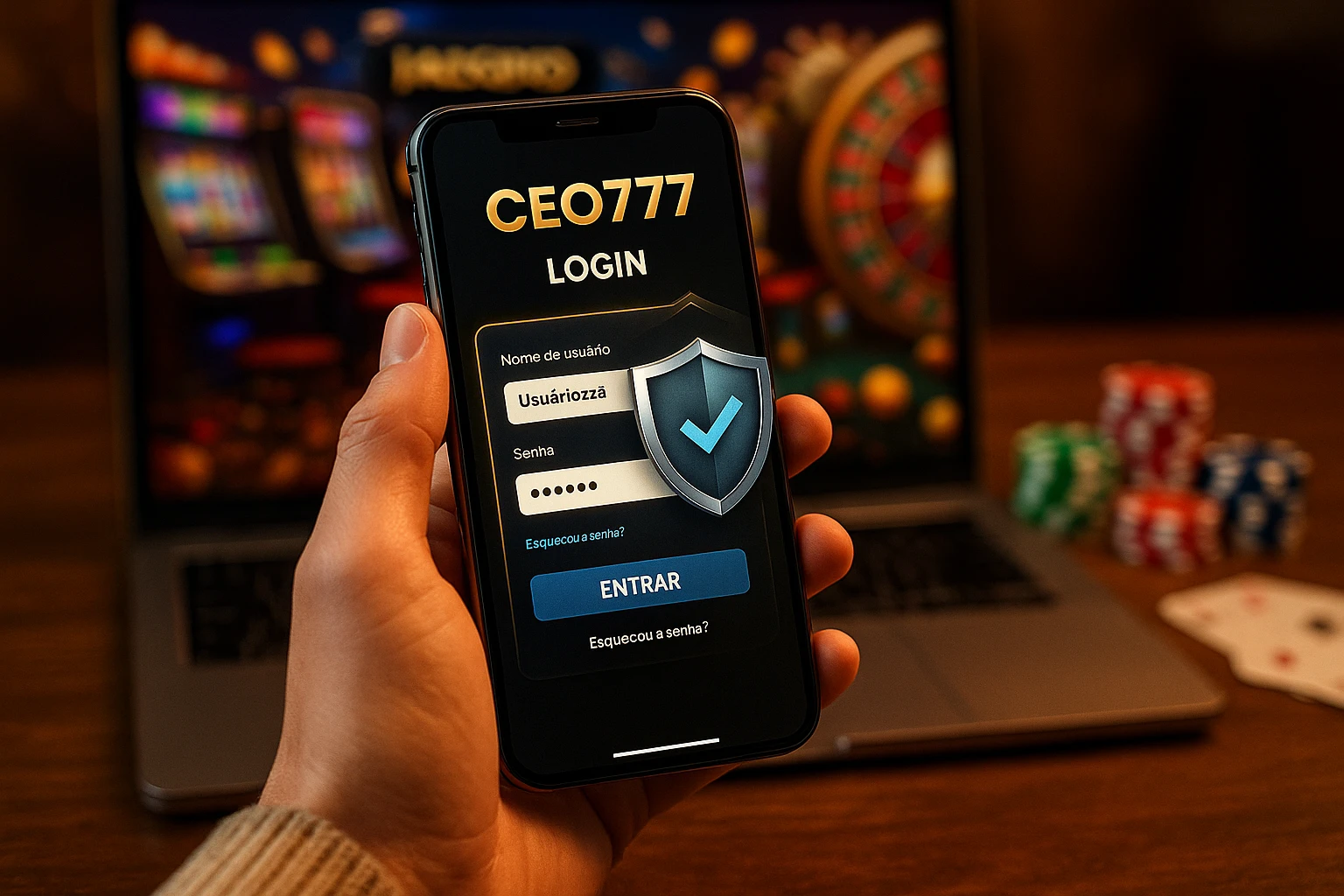 Criar uma nova Conta no plataforma CEO777