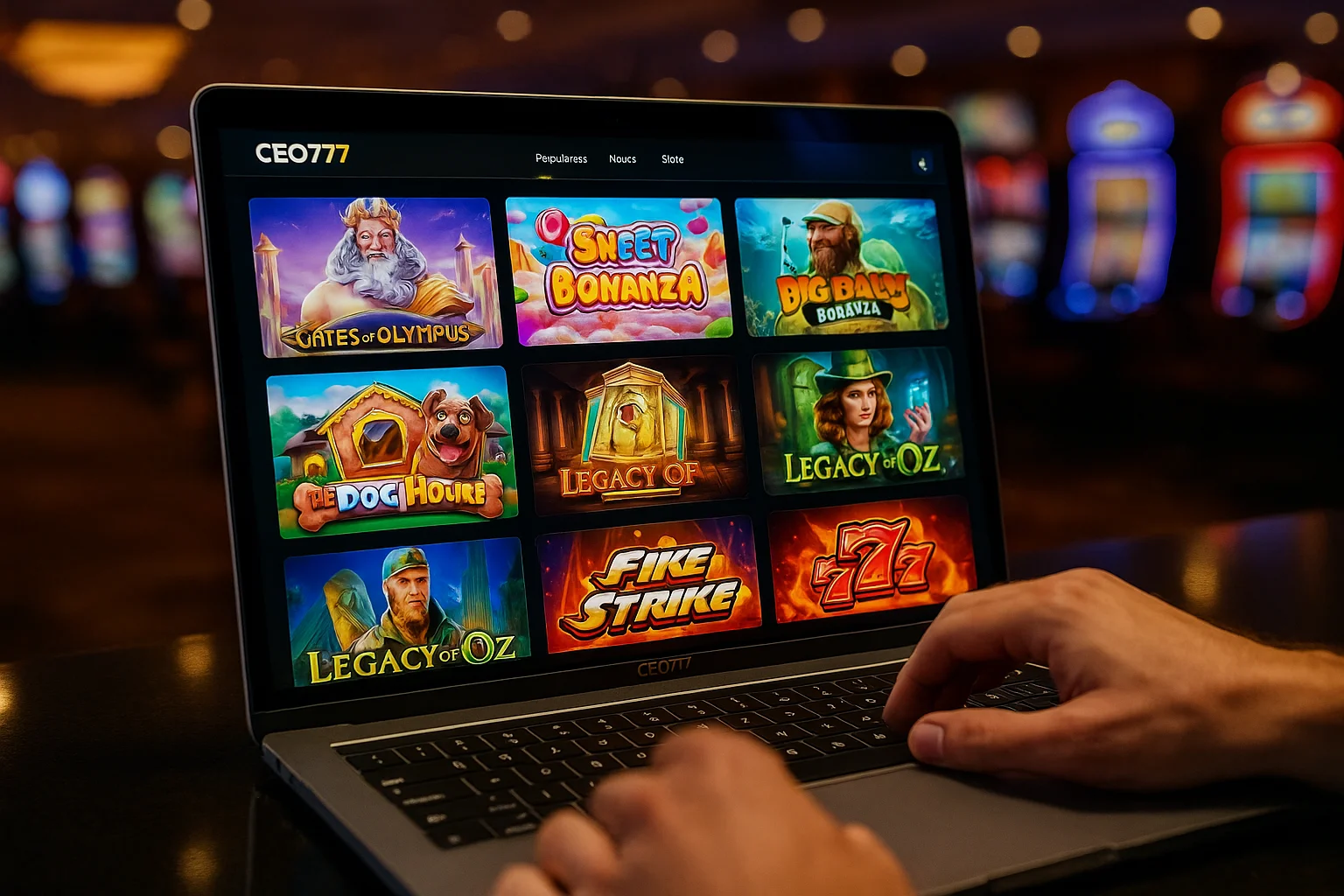 Explore o mundo das slot machines no CEO777 Casino